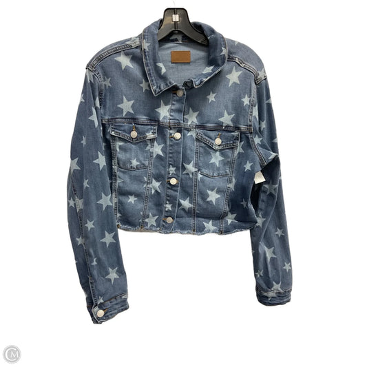 Jacket Denim By Judy Blue In Blue, Size: M
