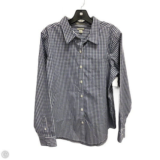 Top Long Sleeve By L.l. Bean In Blue, Size: L