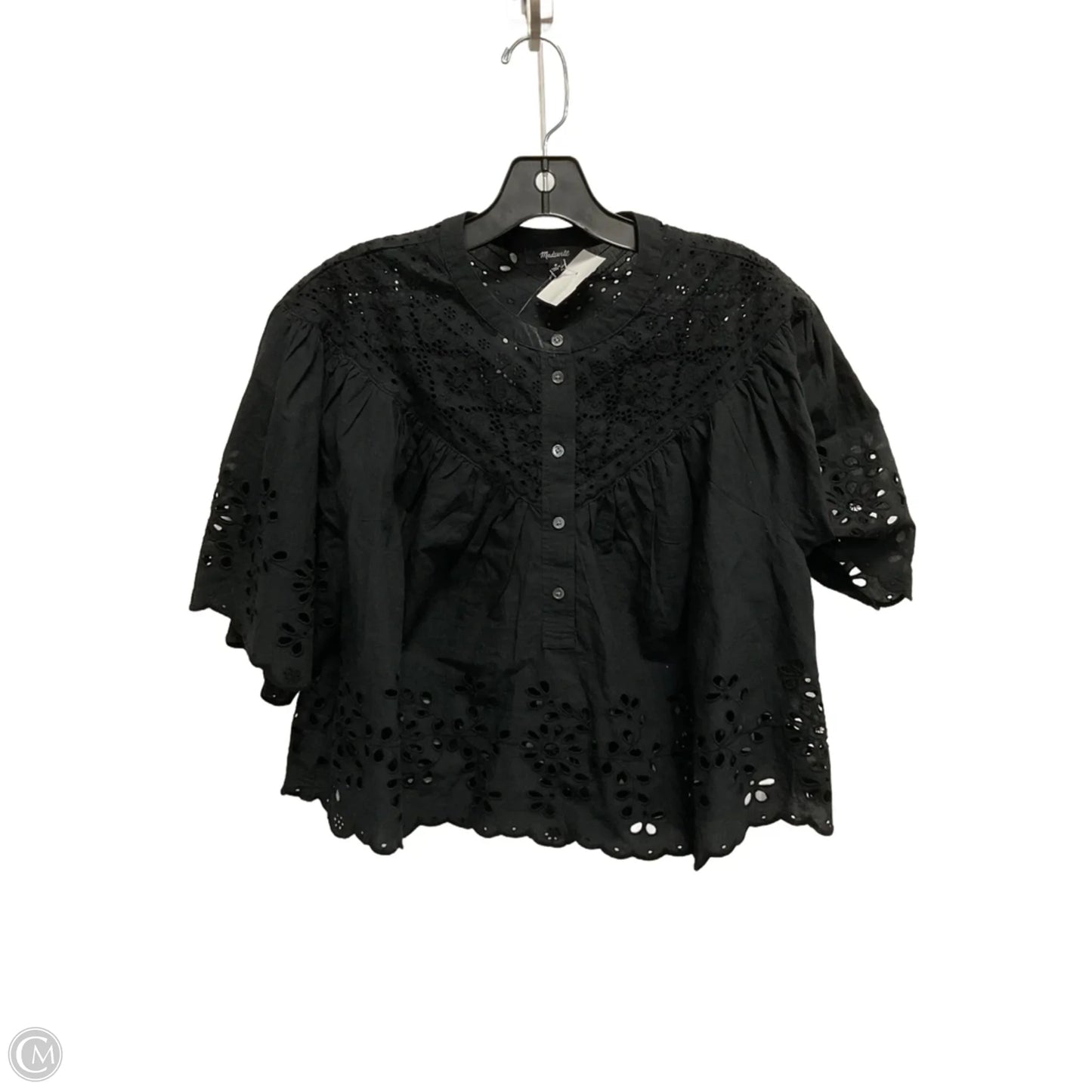 Top Short Sleeve By Madewell In Black, Size: M