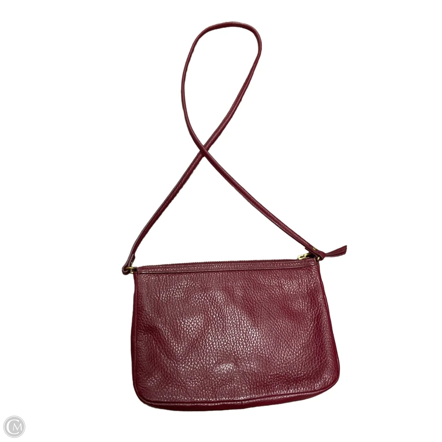 Crossbody Leather By Fossil, Size: Small