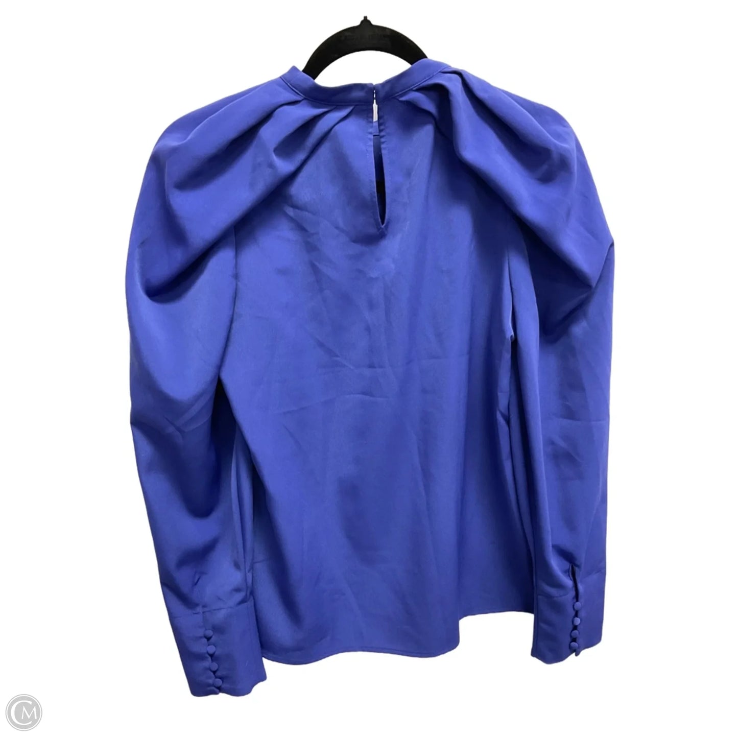 Blouse Long Sleeve By Express In Blue, Size: Sp