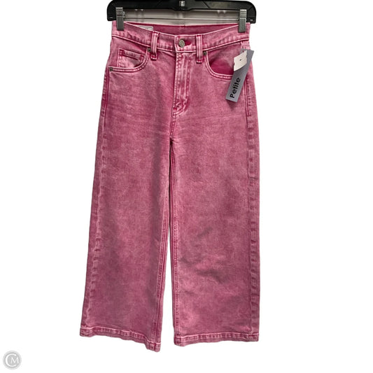 Jeans Wide Leg By Gap In Pink, Size: Xxsp
