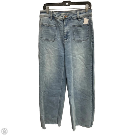 Jeans Wide Leg By Oat In Blue, Size: 12