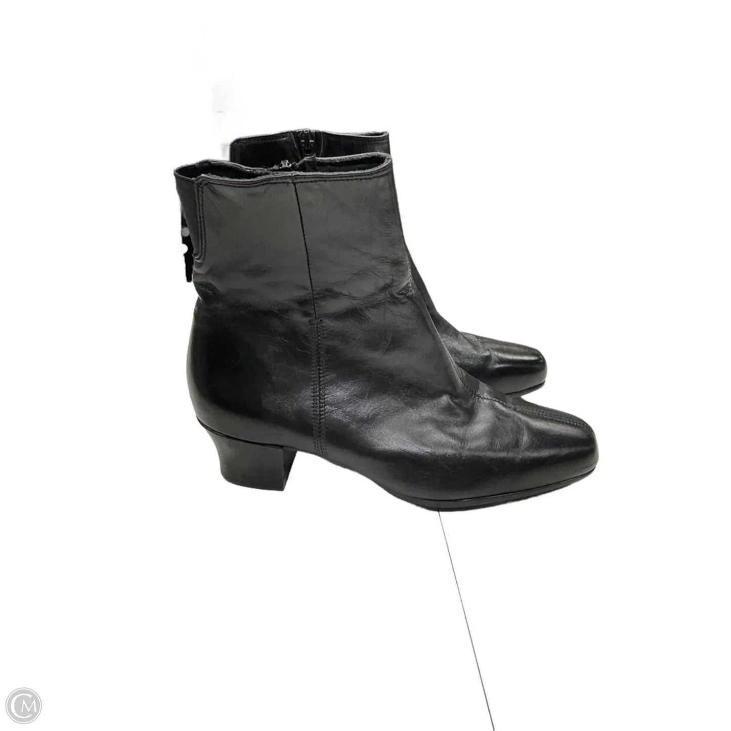 Boots Ankle Heels By Munro In Black, Size: 6.5