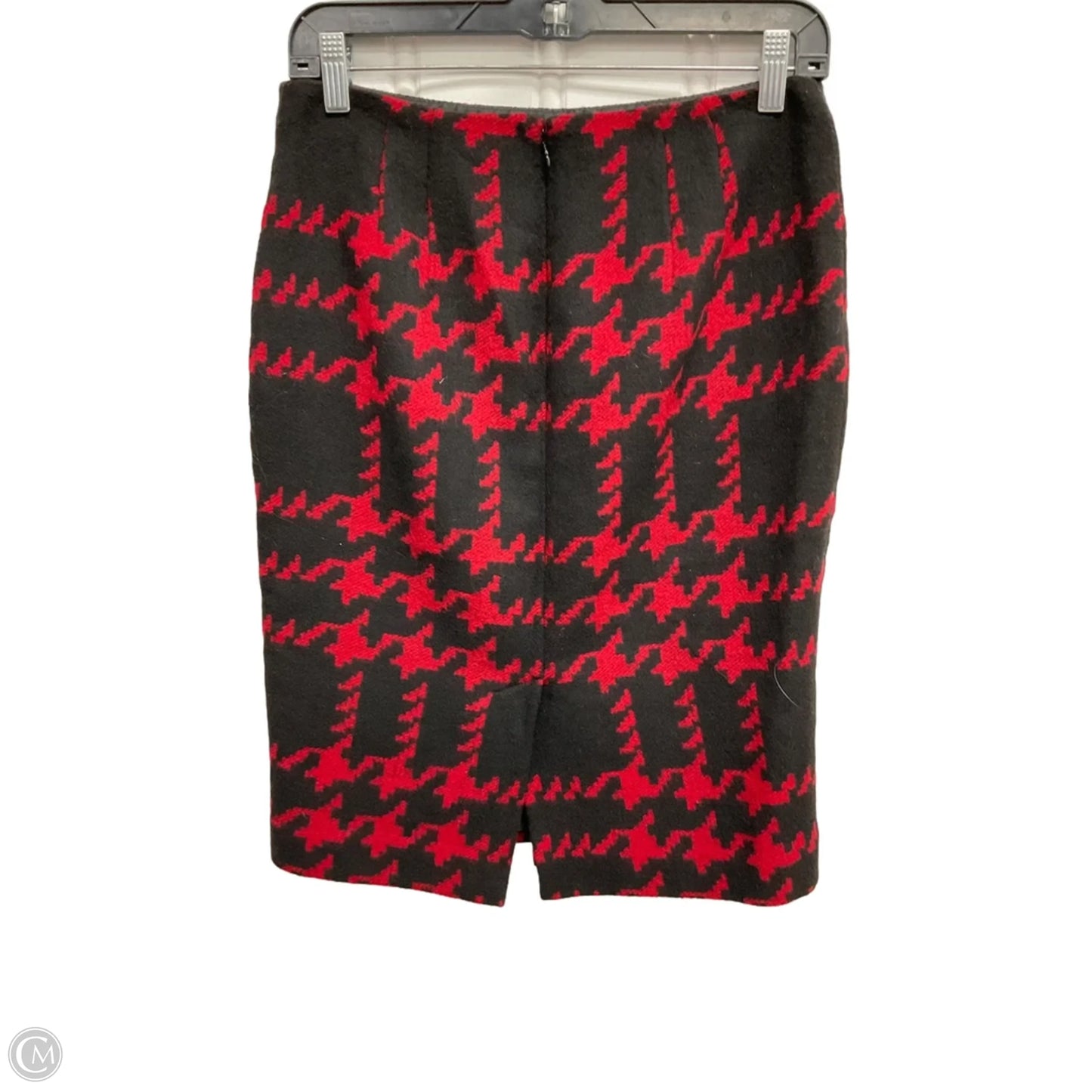 Skirt Midi By Talbots In Black & Red, Size: 4