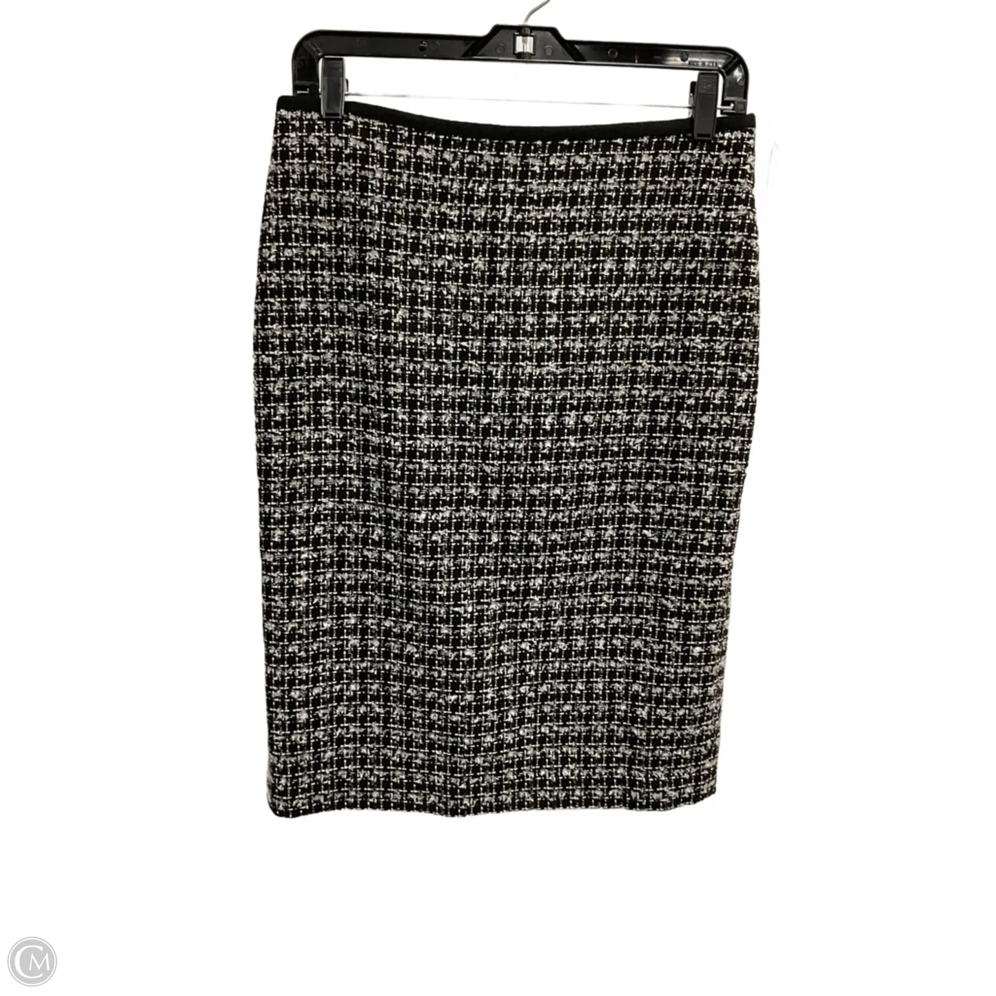Skirt Midi By Talbots In Black & White, Size: 4