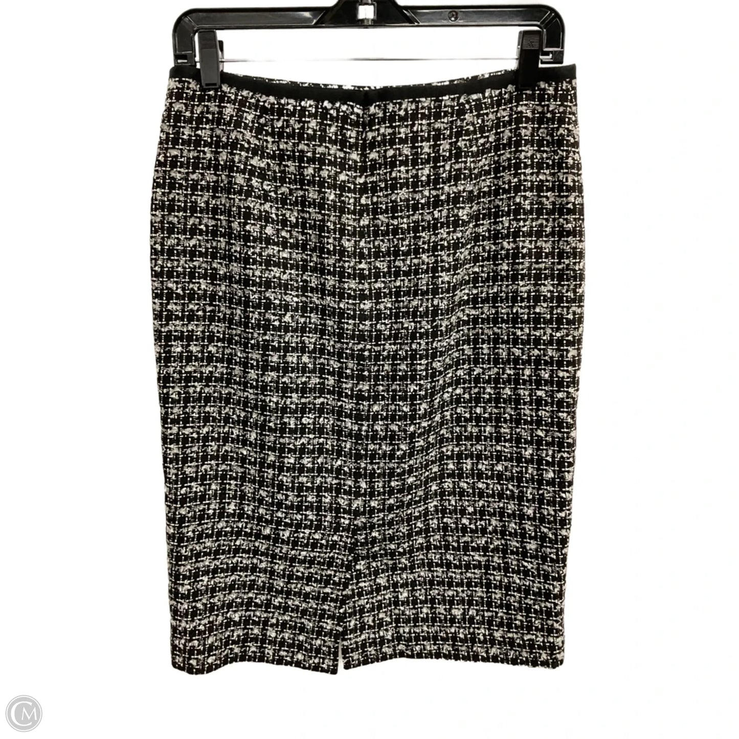 Skirt Midi By Talbots In Black & White, Size: 4