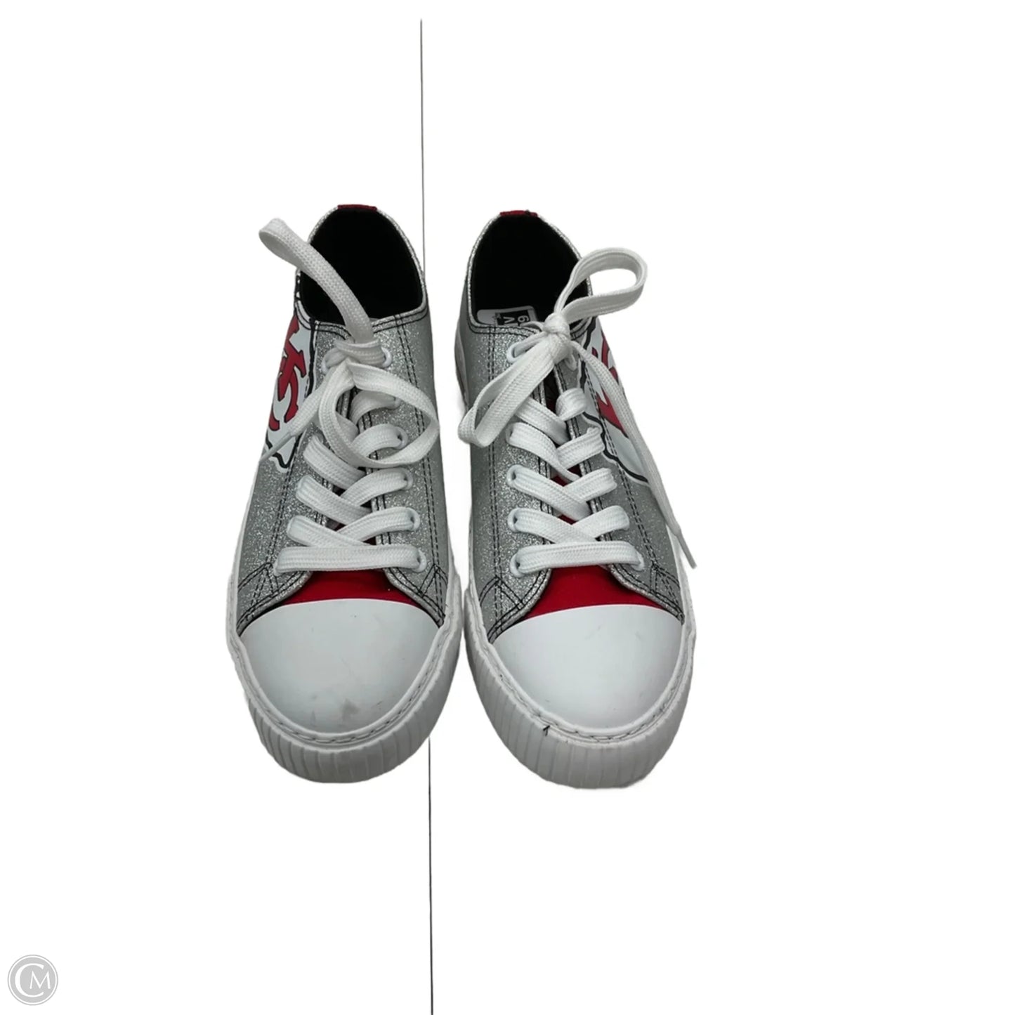 Shoes Athletic By Cmc In Red & Silver, Size: 8
