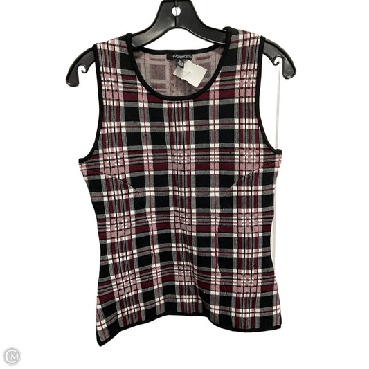 Top Sleeveless By Clothes Mentor In Plaid Pattern, Size: M
