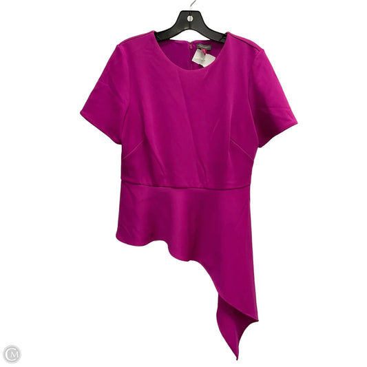 Blouse Short Sleeve By Vince Camuto In Pink, Size: M