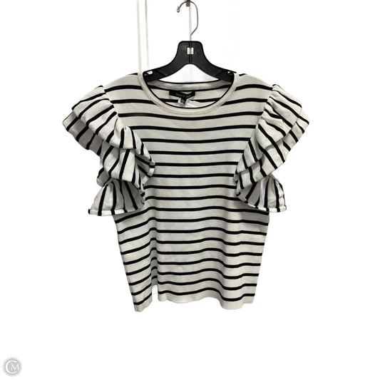 Top Short Sleeve By Strut & Bolt In Striped Pattern, Size: L