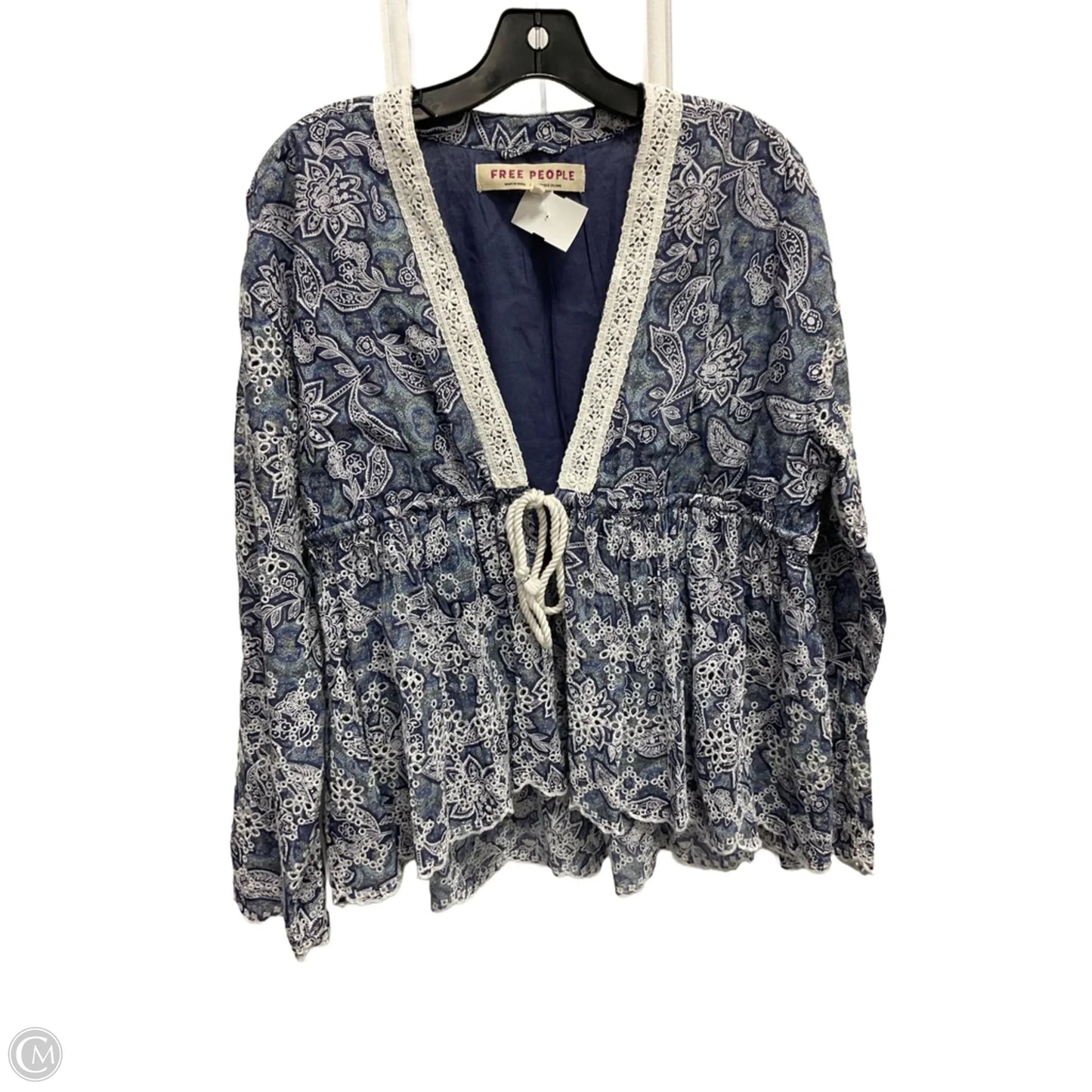 Top Long Sleeve By Free People In Multi-colored, Size: S