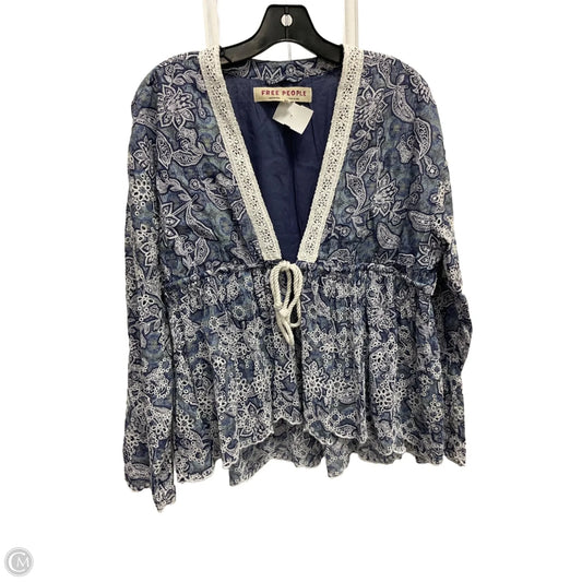 Top Long Sleeve By Free People In Multi-colored, Size: S