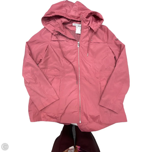Jacket Windbreaker By Via Spiga In Pink, Size: S