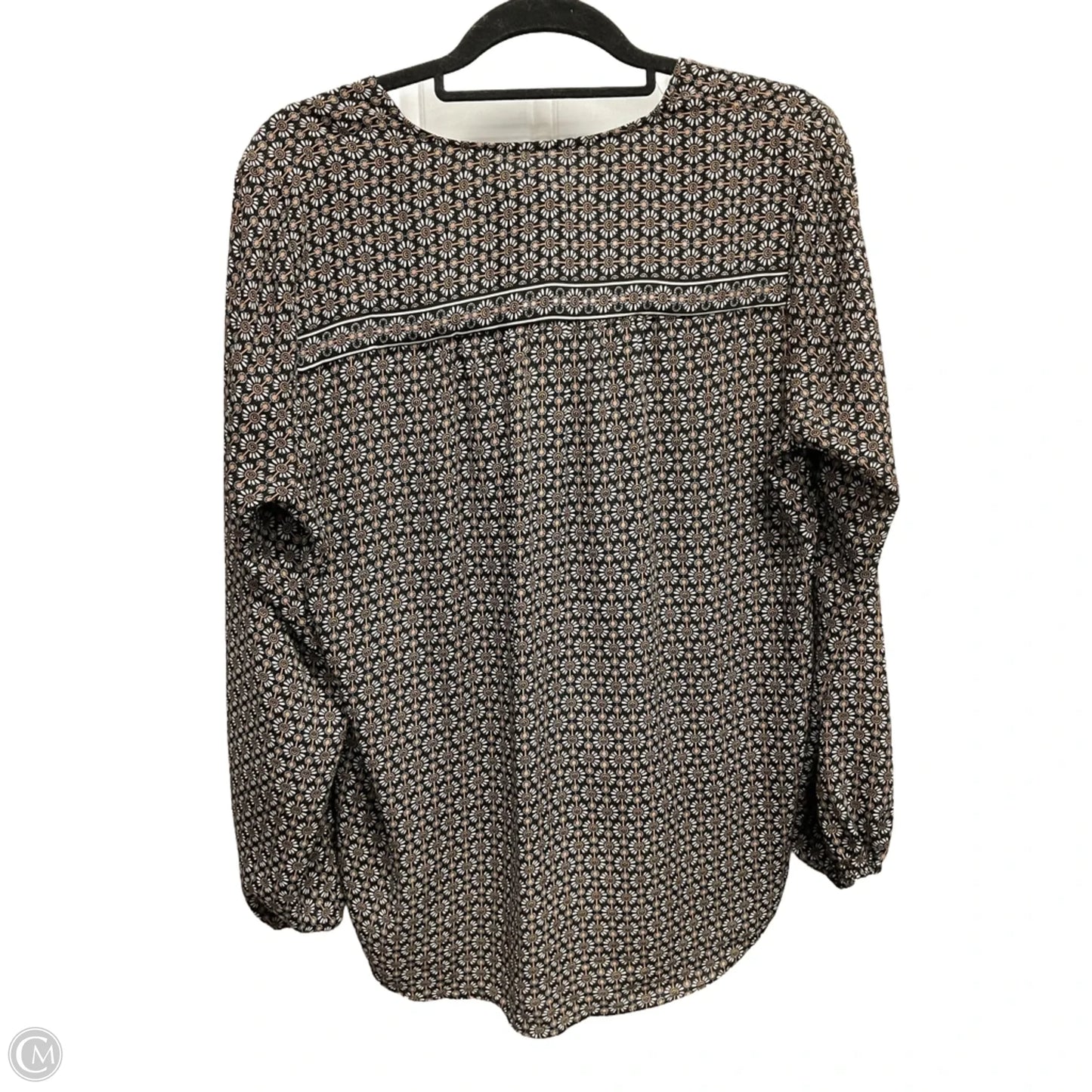 Blouse Long Sleeve By Max Studio In Multi-colored, Size: L