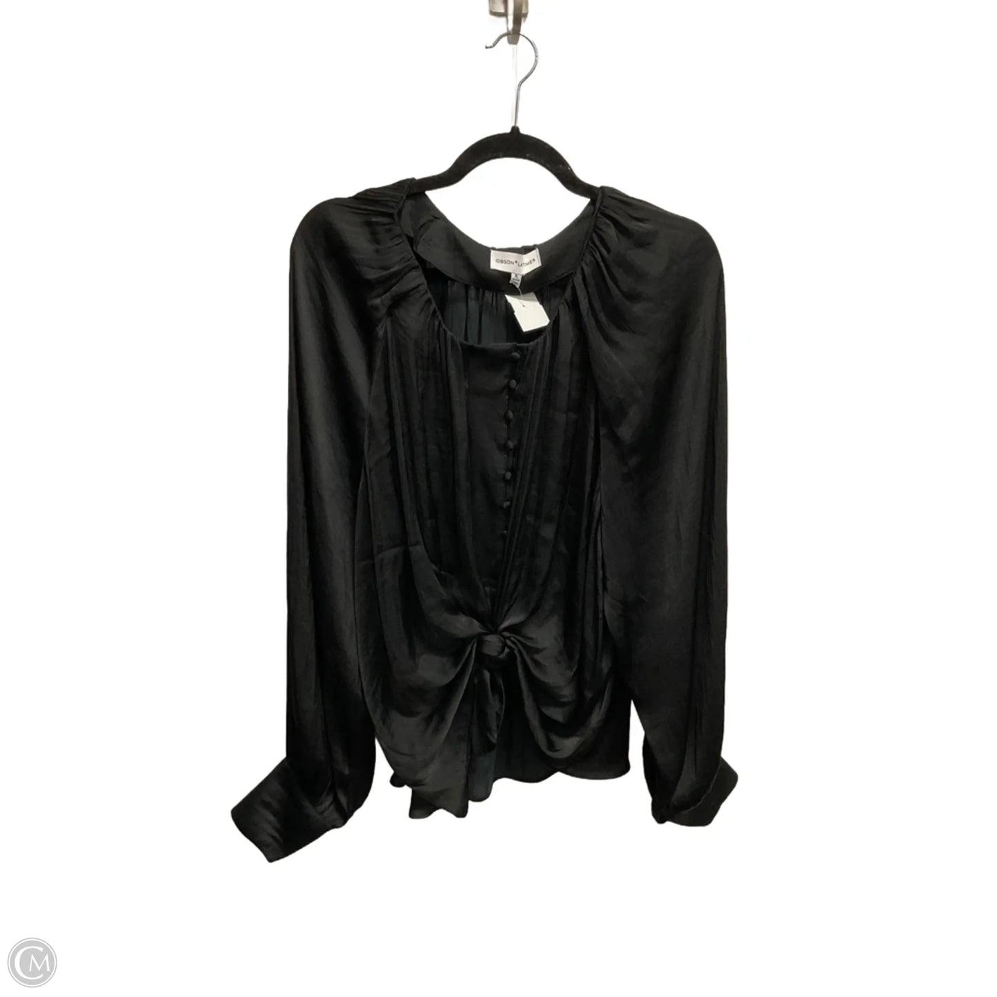Blouse Long Sleeve By Gibson And Latimer In Black, Size: Xl