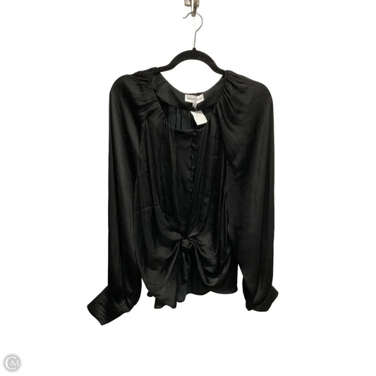 Blouse Long Sleeve By Gibson And Latimer In Black, Size: Xl