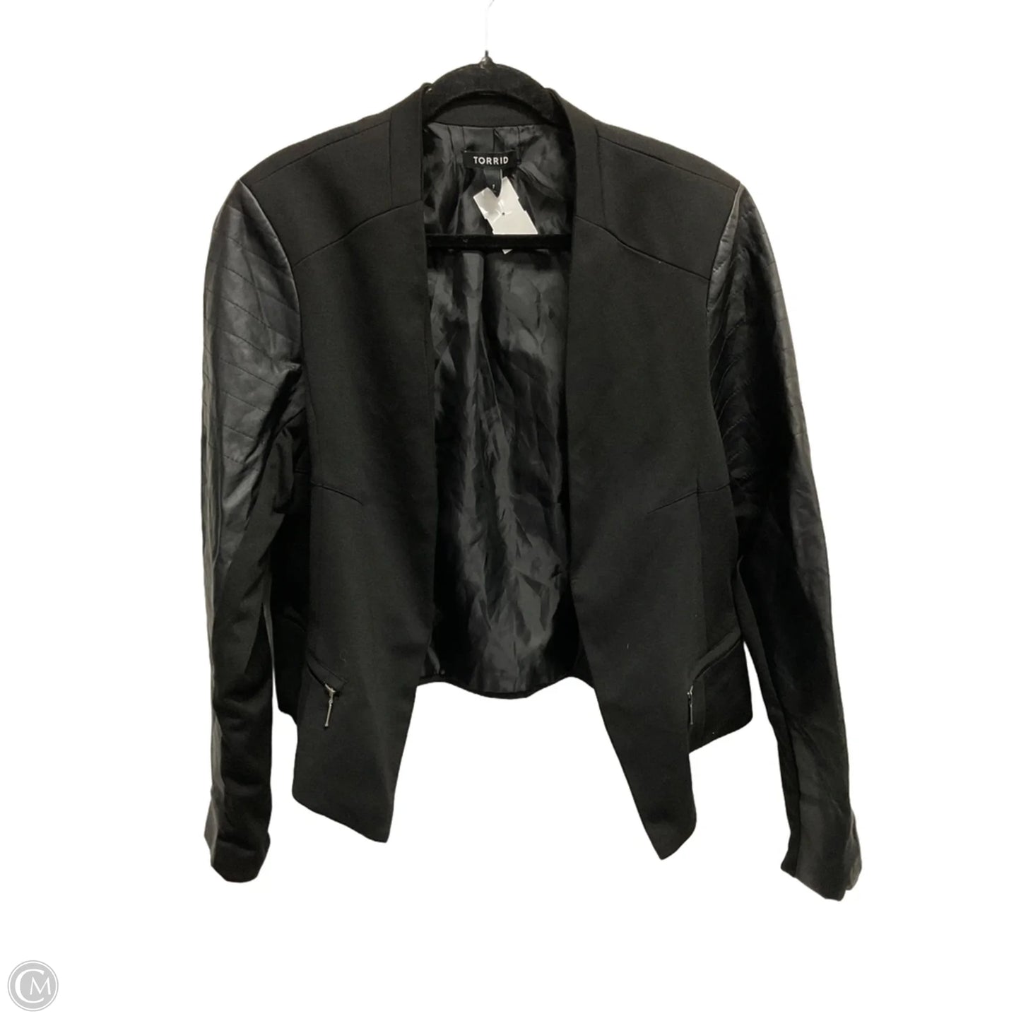 Jacket Moto By Torrid In Black, Size: 1x