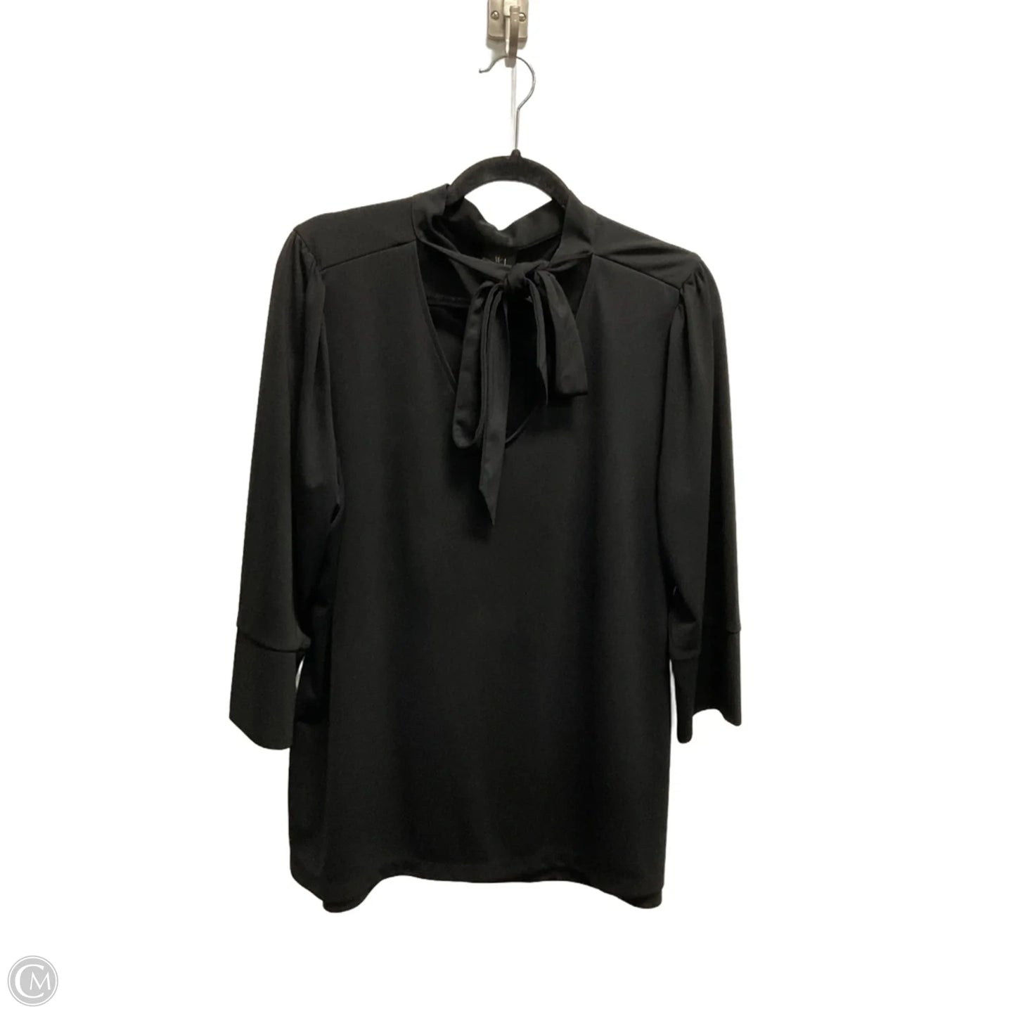 Top Long Sleeve By Worthington In Black, Size: Xl