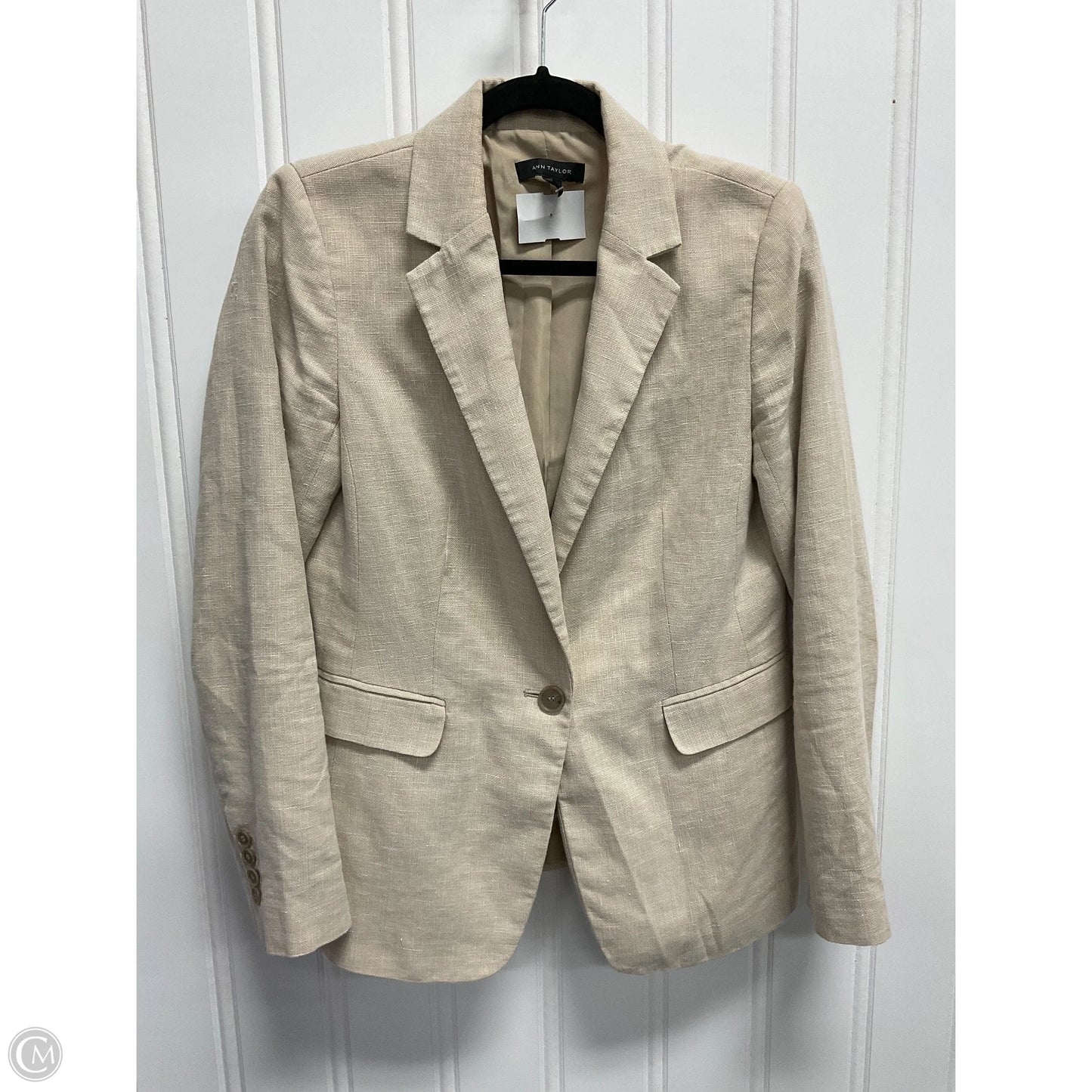 Blazer By Ann Taylor In Beige, Size: S