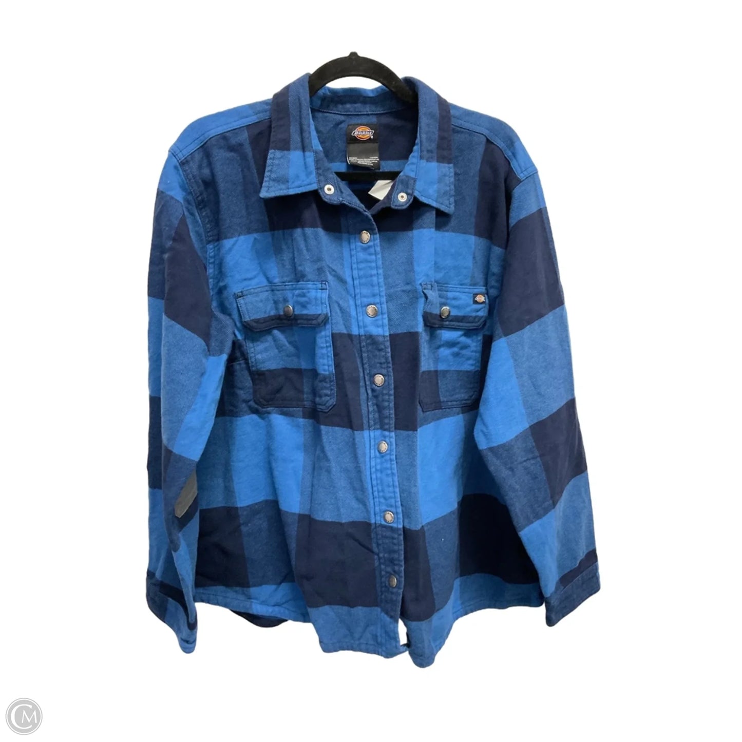 Jacket Shirt By Dickies In Blue, Size: 2x