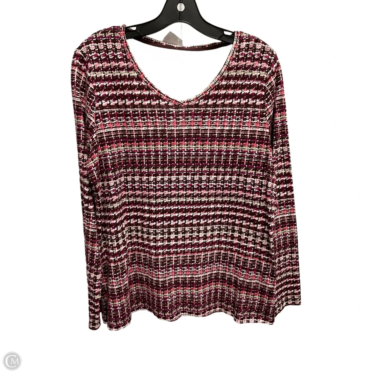 Top Long Sleeve Basic By Croft And Barrow In Multi-colored, Size: Xl