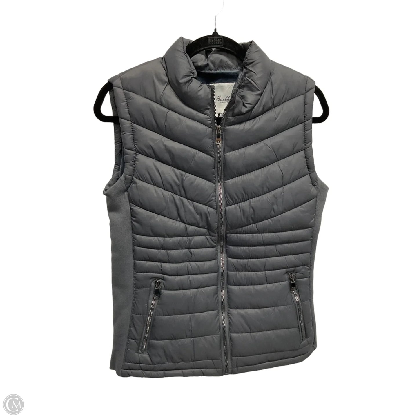 Vest Puffer & Quilted By Clothes Mentor In Grey, Size: M