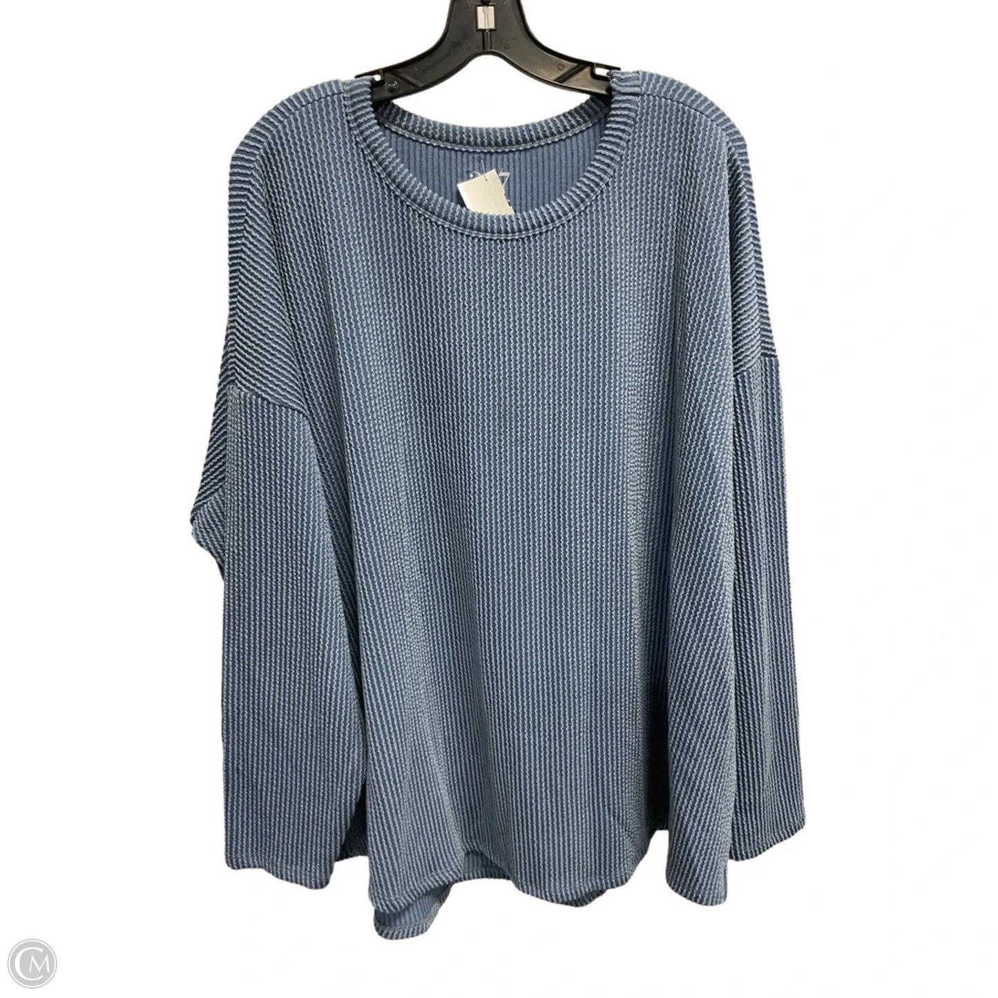 Top Long Sleeve By Maurices In Blue, Size: 2x