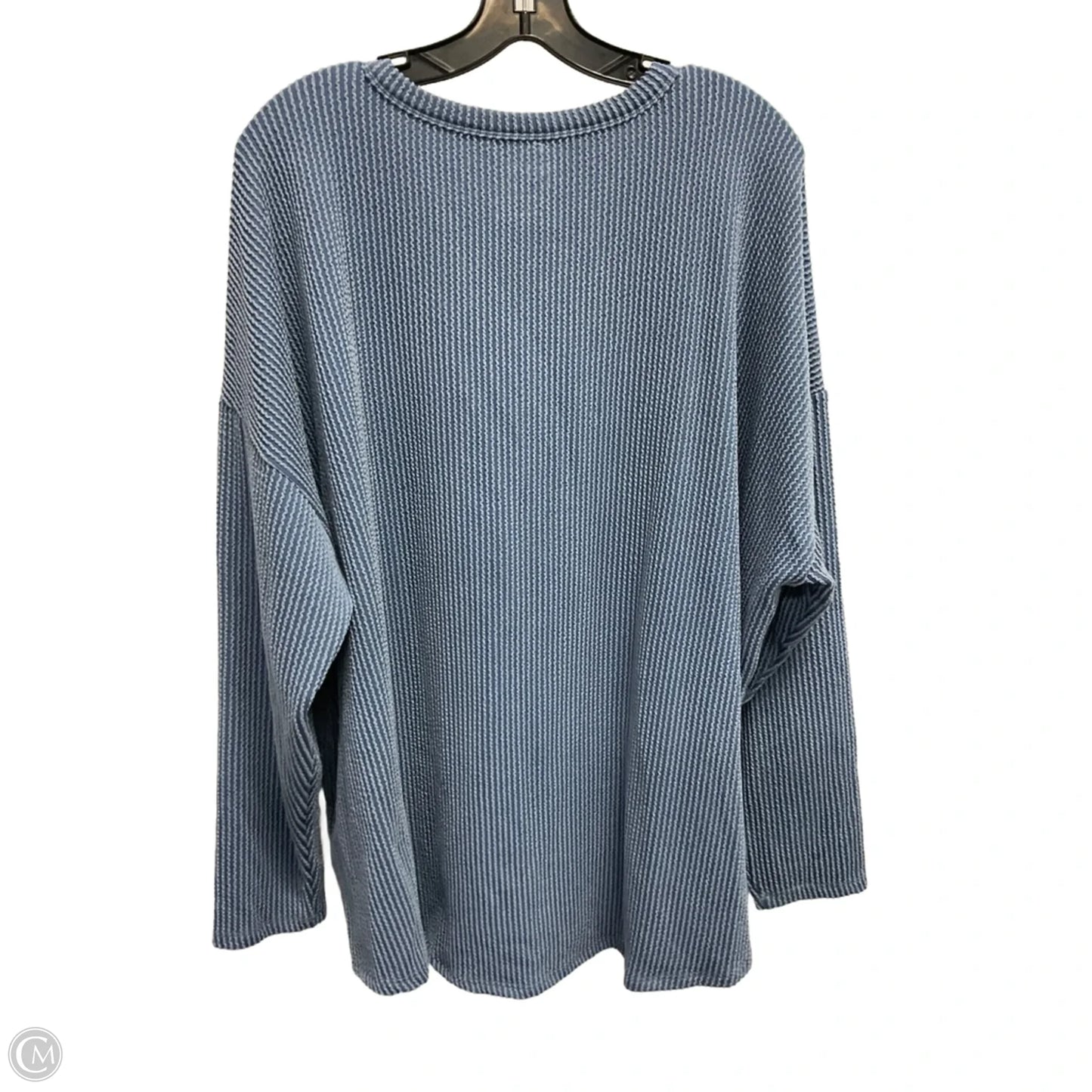Top Long Sleeve By Maurices In Blue, Size: 2x