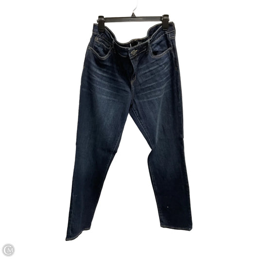 Jeans Boyfriend By Kut In Blue, Size: 14