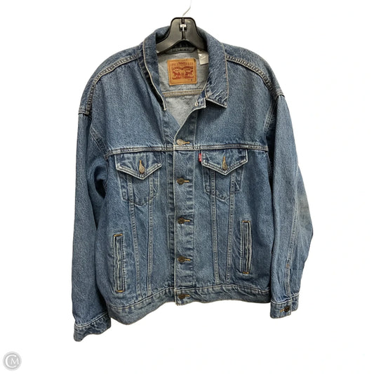 Jacket Denim By Levis In Blue, Size: M
