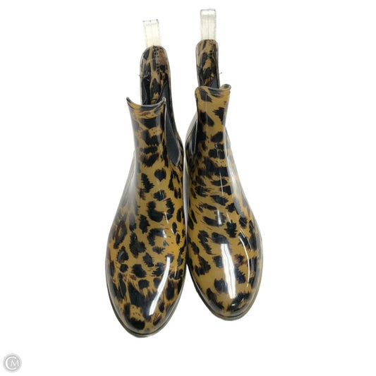 Boots Rain By J. Crew In Animal Print, Size: 7