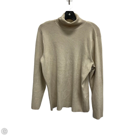 Top Long Sleeve By Chicos In Beige, Size: Xl