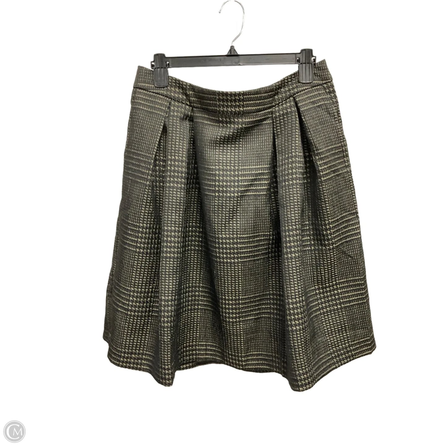 Skirt Midi By Ann Taylor In Black & Gold, Size: 12p