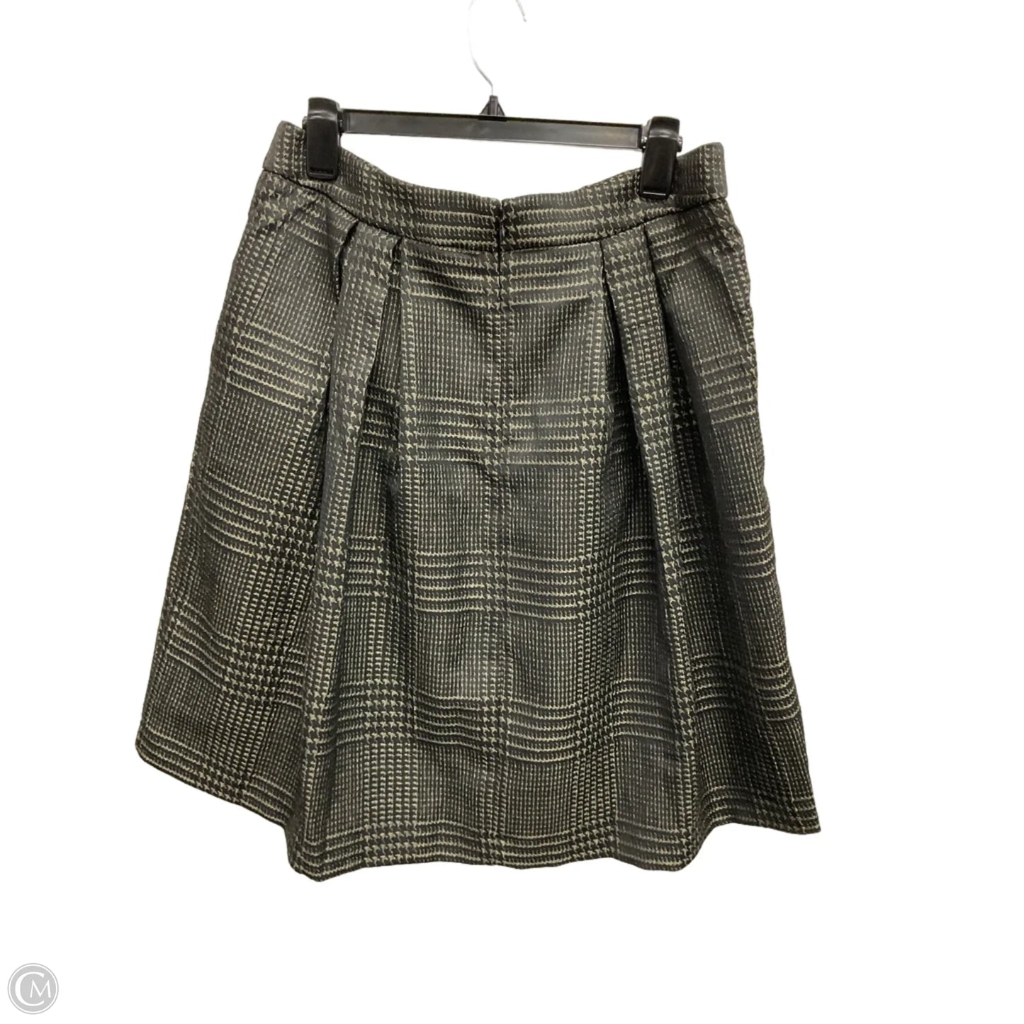 Skirt Midi By Ann Taylor In Black & Gold, Size: 12p