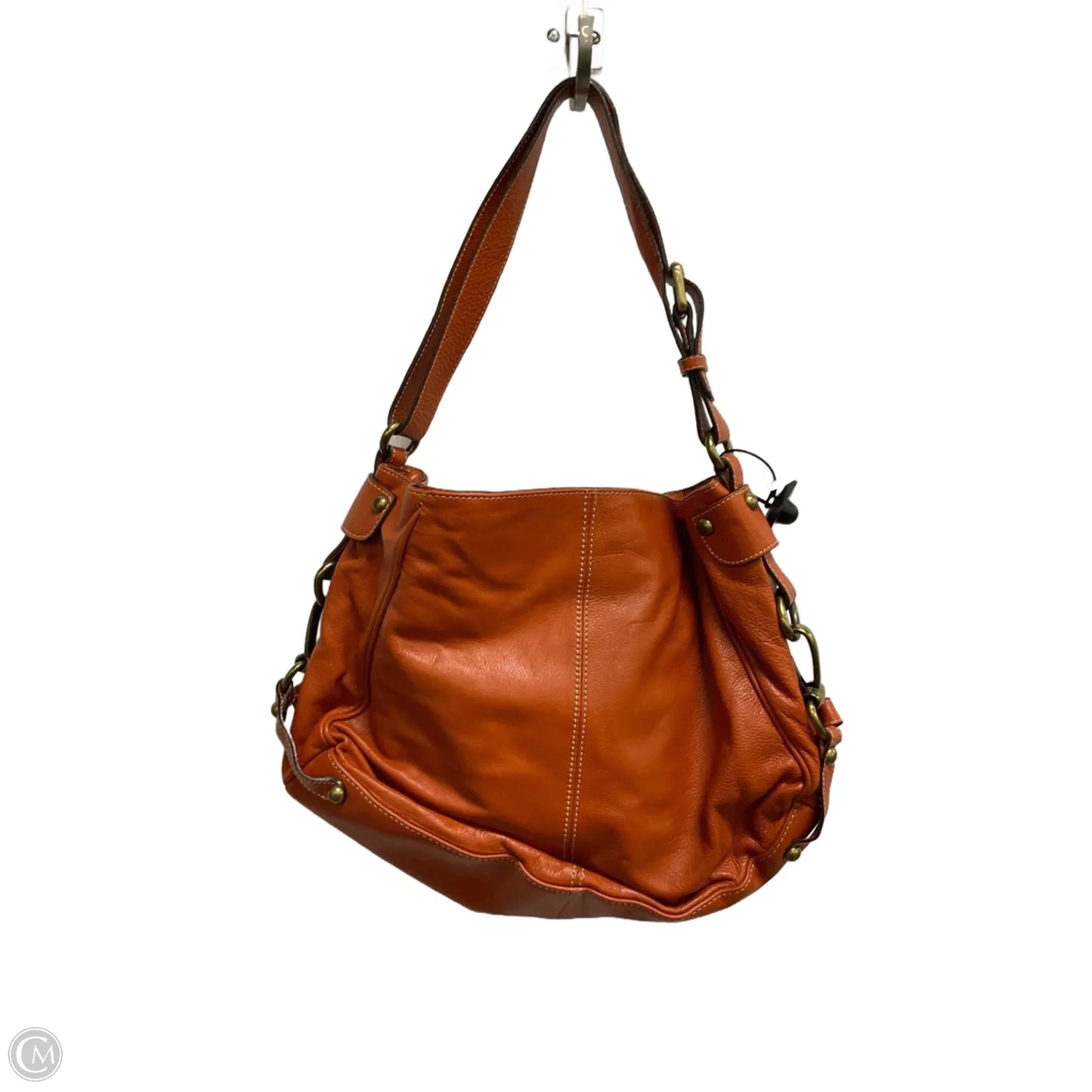 Handbag Leather By Cma, Size: Medium