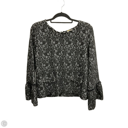 Blouse Designer By Karl Lagerfeld In Black, Size: L