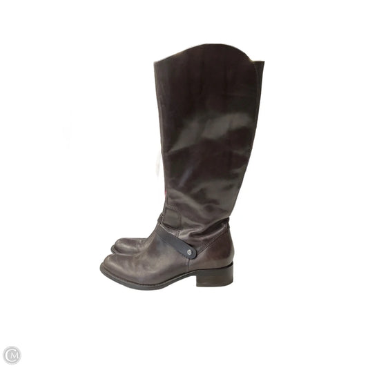 Boots Knee Heels By Via Spiga In Brown, Size: 8.5