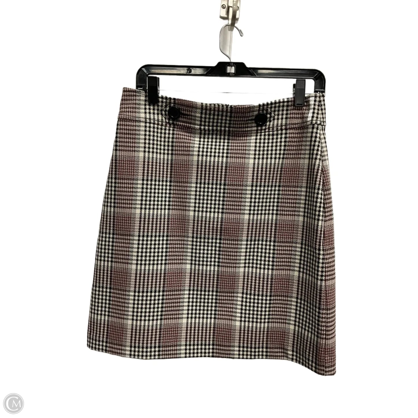 Skirt Midi By Ann Taylor In Plaid Pattern, Size: 6