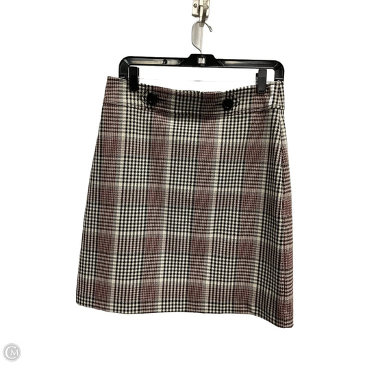 Skirt Midi By Ann Taylor In Plaid Pattern, Size: 6