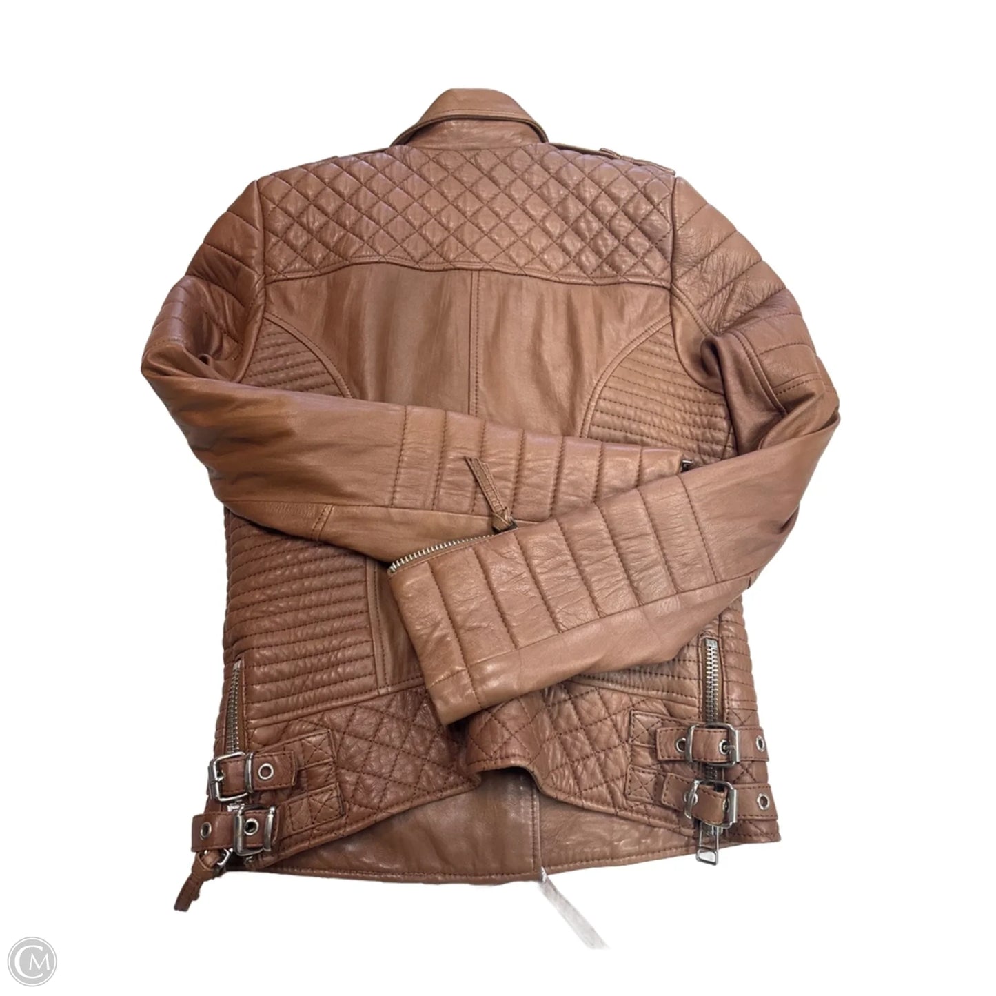 Jacket Leather By Cma In Brown, Size: Xs