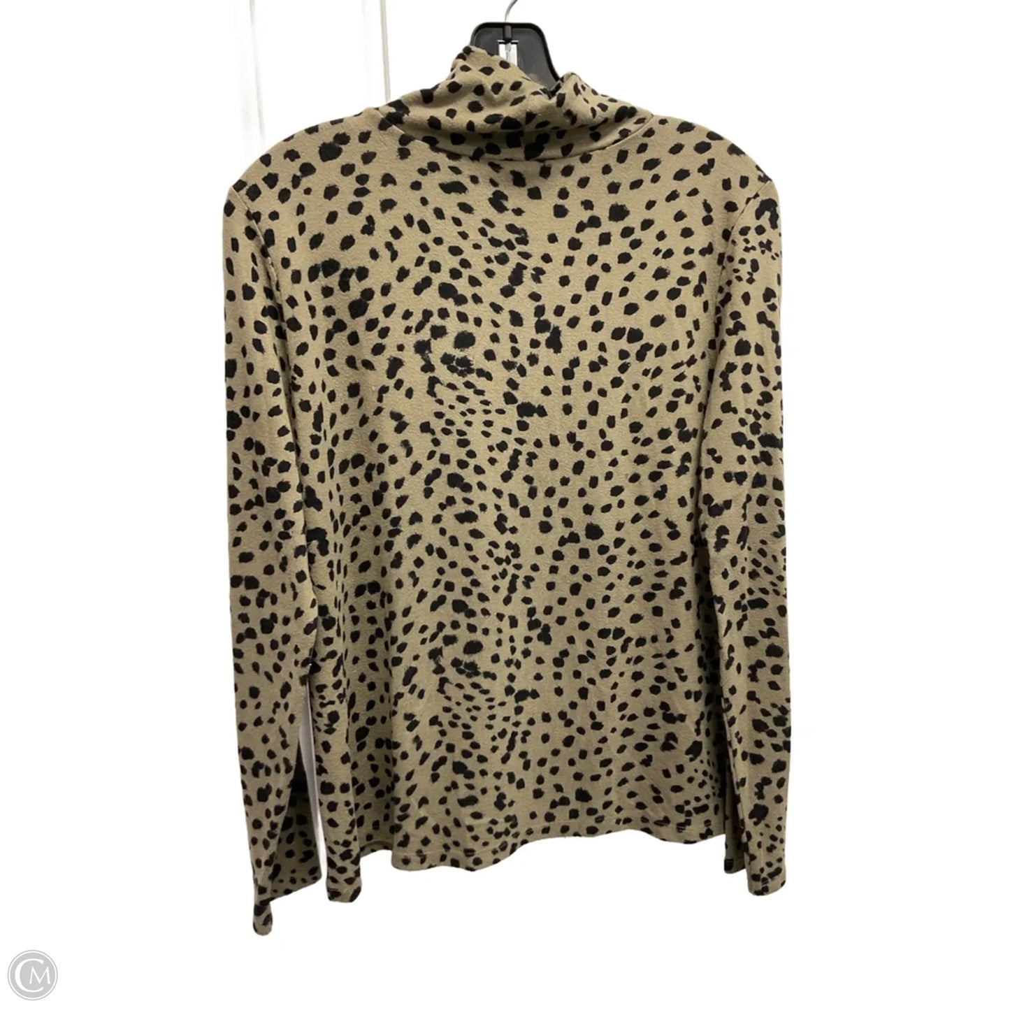 Top Long Sleeve By Ann Taylor In Polkadot Pattern, Size: M