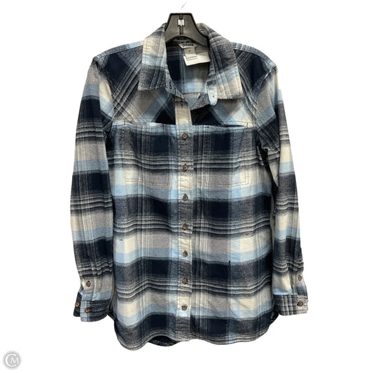 Jacket Shirt By Duluth Trading In Blue, Size: M