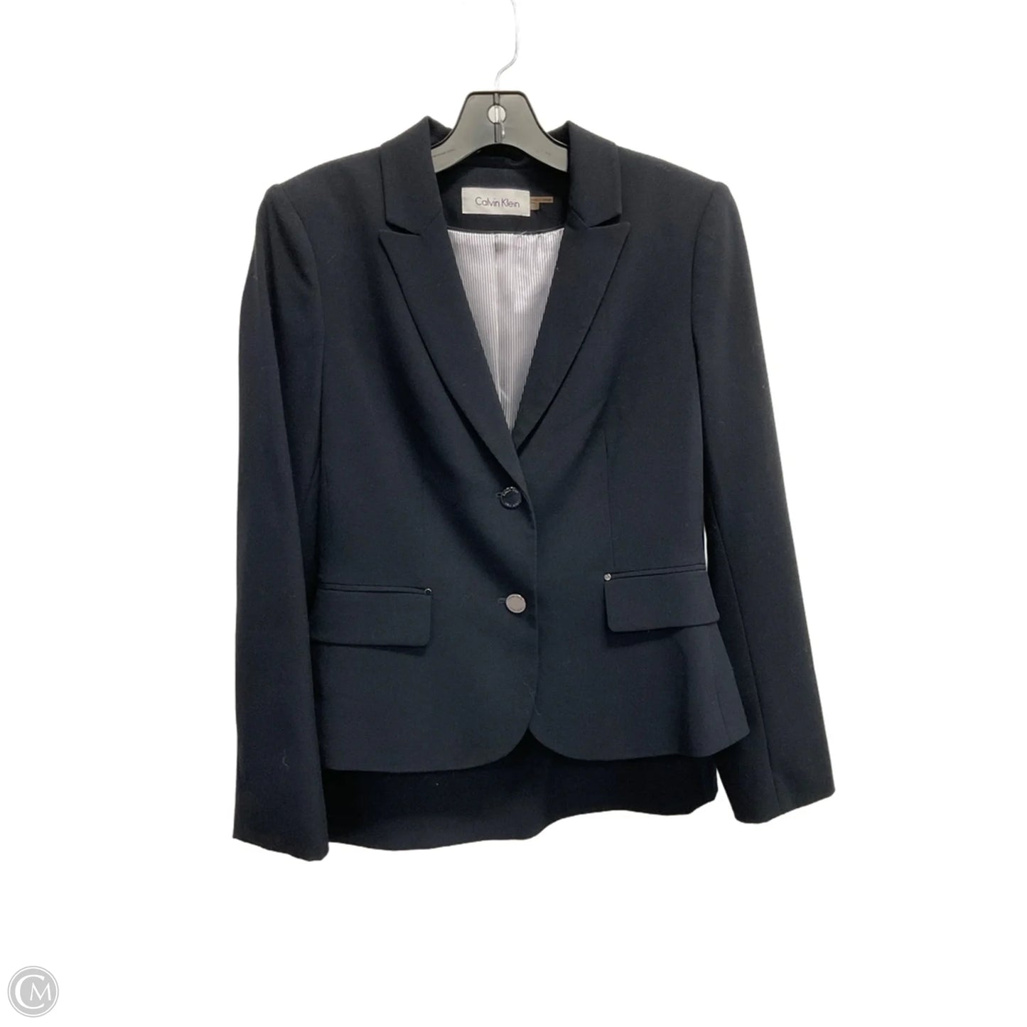 Skirt Suit 2pc By Calvin Klein In Navy, Size: 6