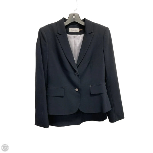 Skirt Suit 2pc By Calvin Klein In Navy, Size: 6