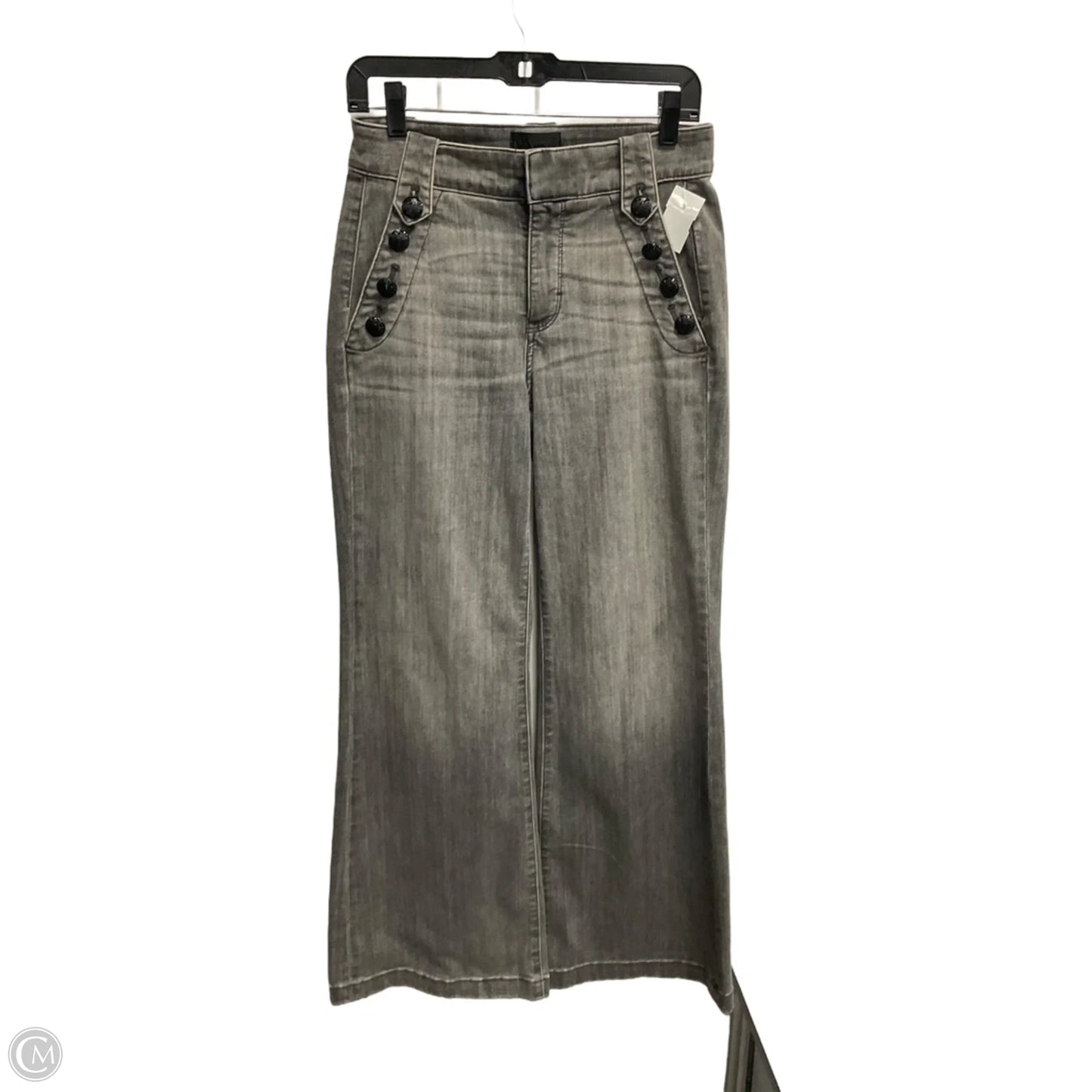 Jeans Wide Leg By White House Black Market In Black, Size: 4