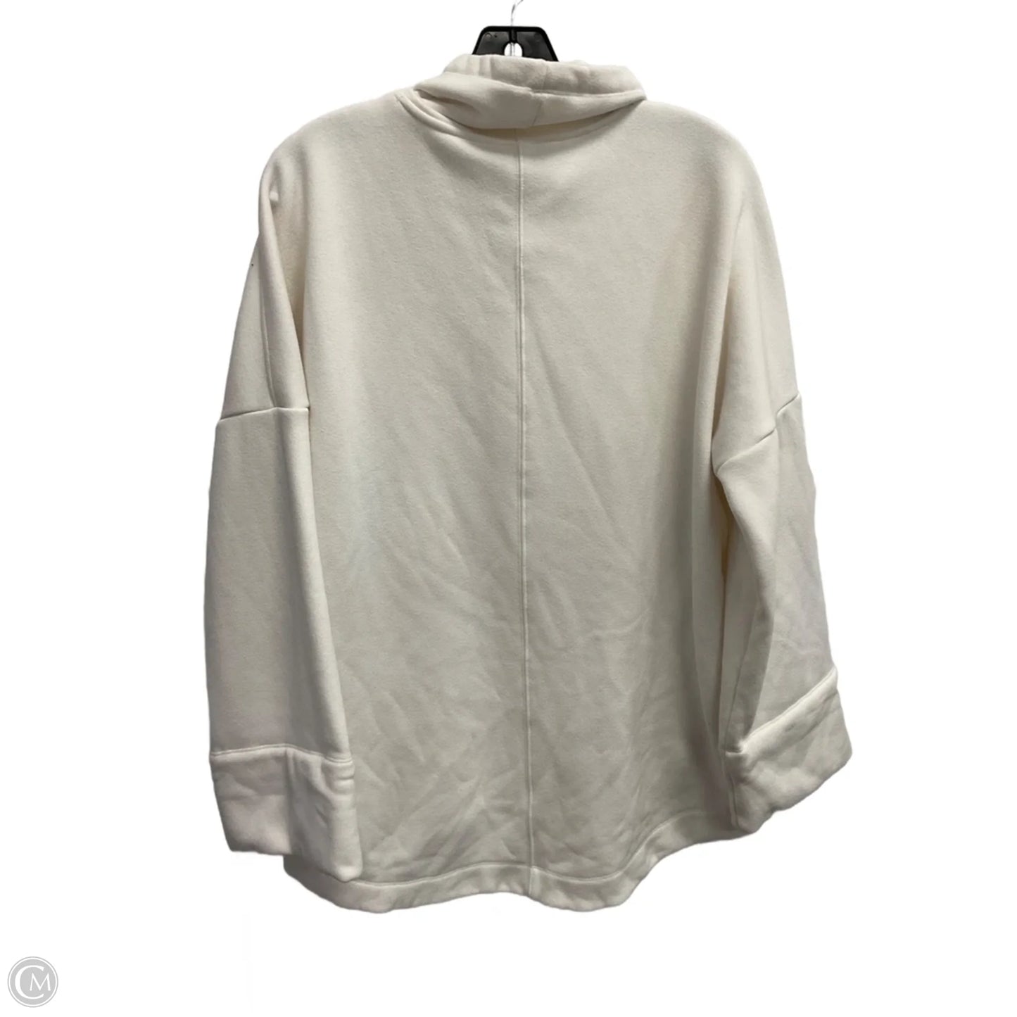 Sweatshirt Collar By Athleta In White, Size: M