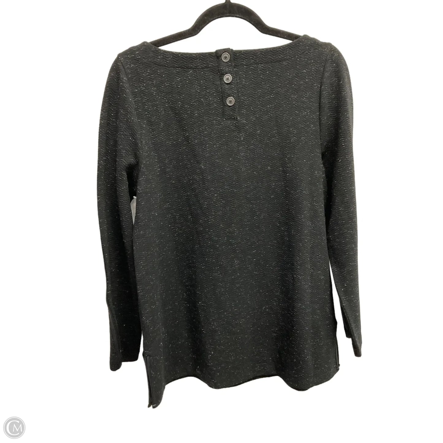 Top Long Sleeve By Soft Surroundings In Black, Size: M