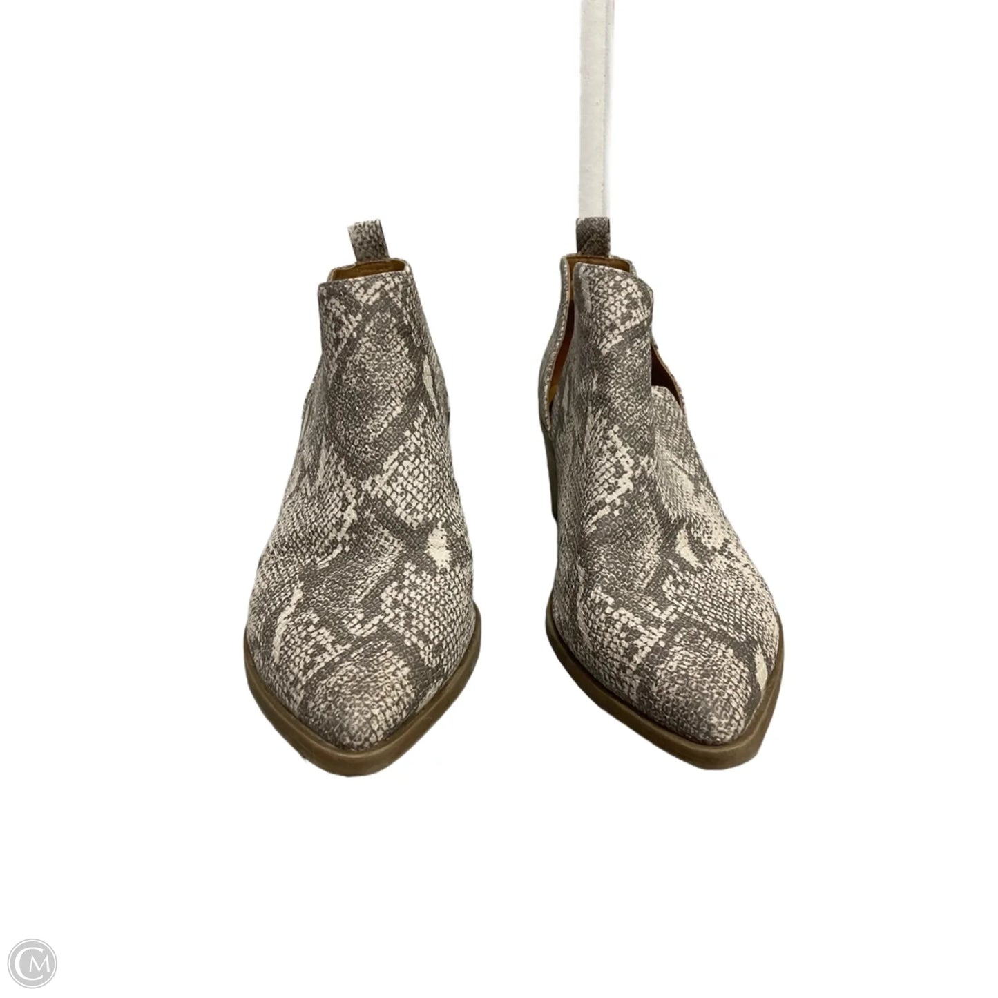 Boots Ankle Heels By Universal Thread In Snakeskin Print, Size: 11