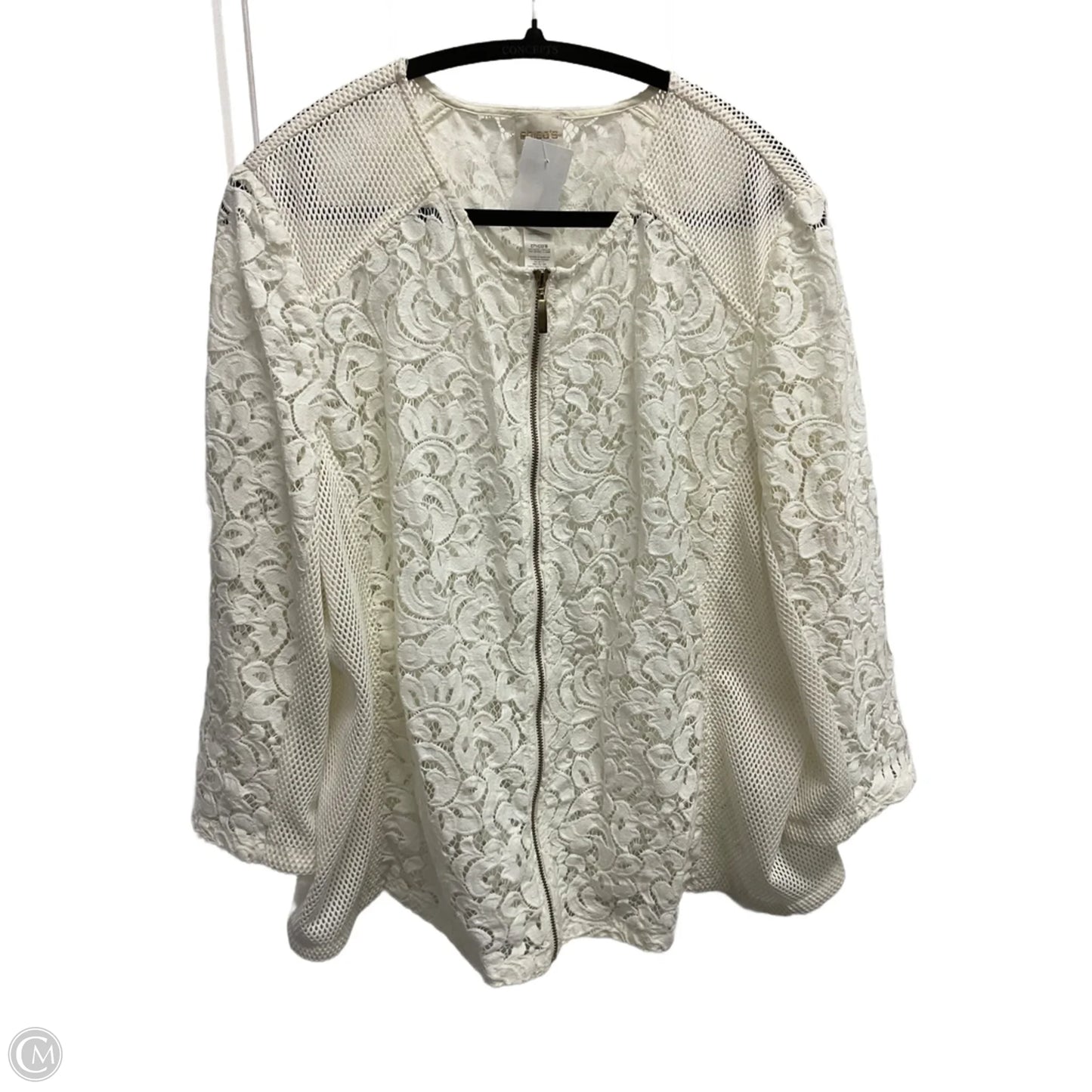 Jacket Other By Chicos In White, Size: Xl